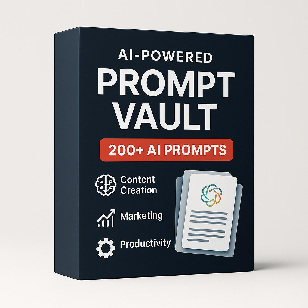 🧠  AI-Powered Prompt Vault – 200+ Prompts for Instant Productivity, Growth & Monetization
