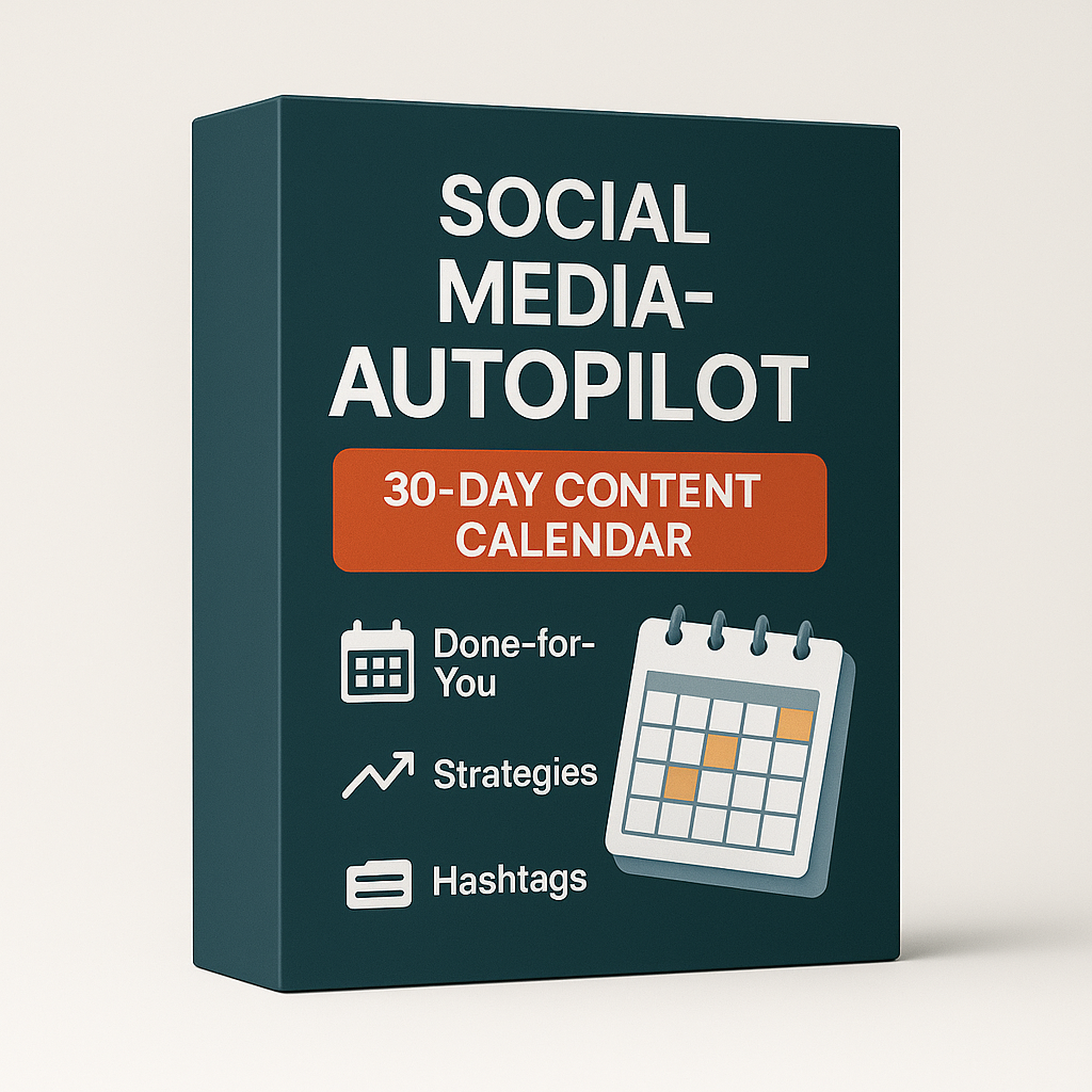 📅 Social Media Auto-Pilot Calendar – 30 Days of Ready-to-Go Content